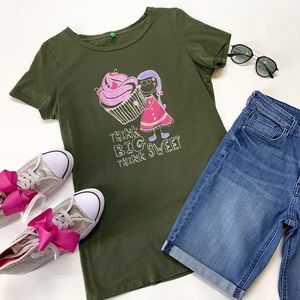 UNITED COLORS OF BENNETON Shirt Think Big Think Sweet, Cupcake
